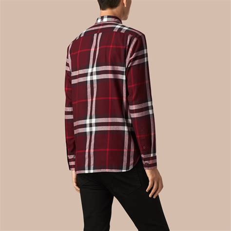 burberry brit check cotton flannel shirt|Burberry her fragrance.